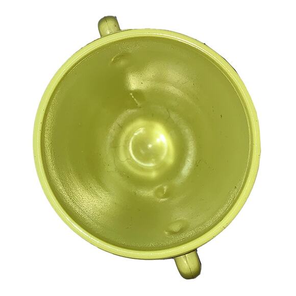 Vintage 1940s Hazel-Atlas Moderntone Platonite Bright Yellow Cream & Sugar Set - Picture 9 of 11